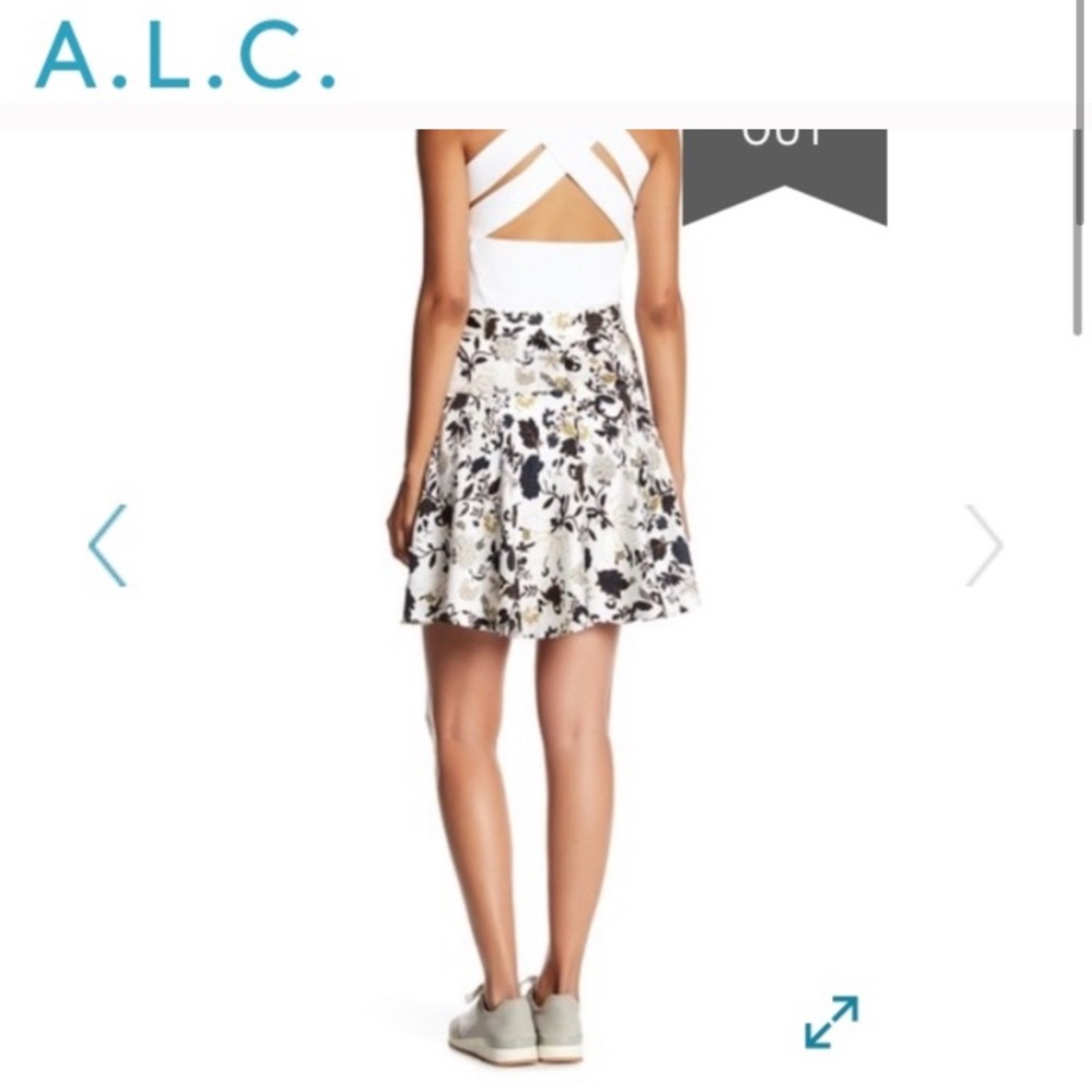 A.L.C floral skirt